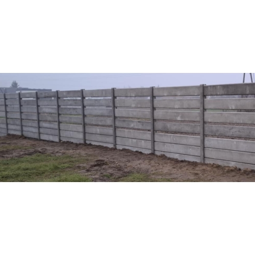 Ogrodzenia betonowe z płyt „palisadowych” 2m wys. Cena za przęsło 2mb. ogrodzenia.